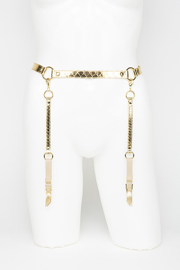 Golden Garter Belt  Frulein Kink