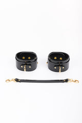Rica Handcuffs in black leather by Fraulein Kink