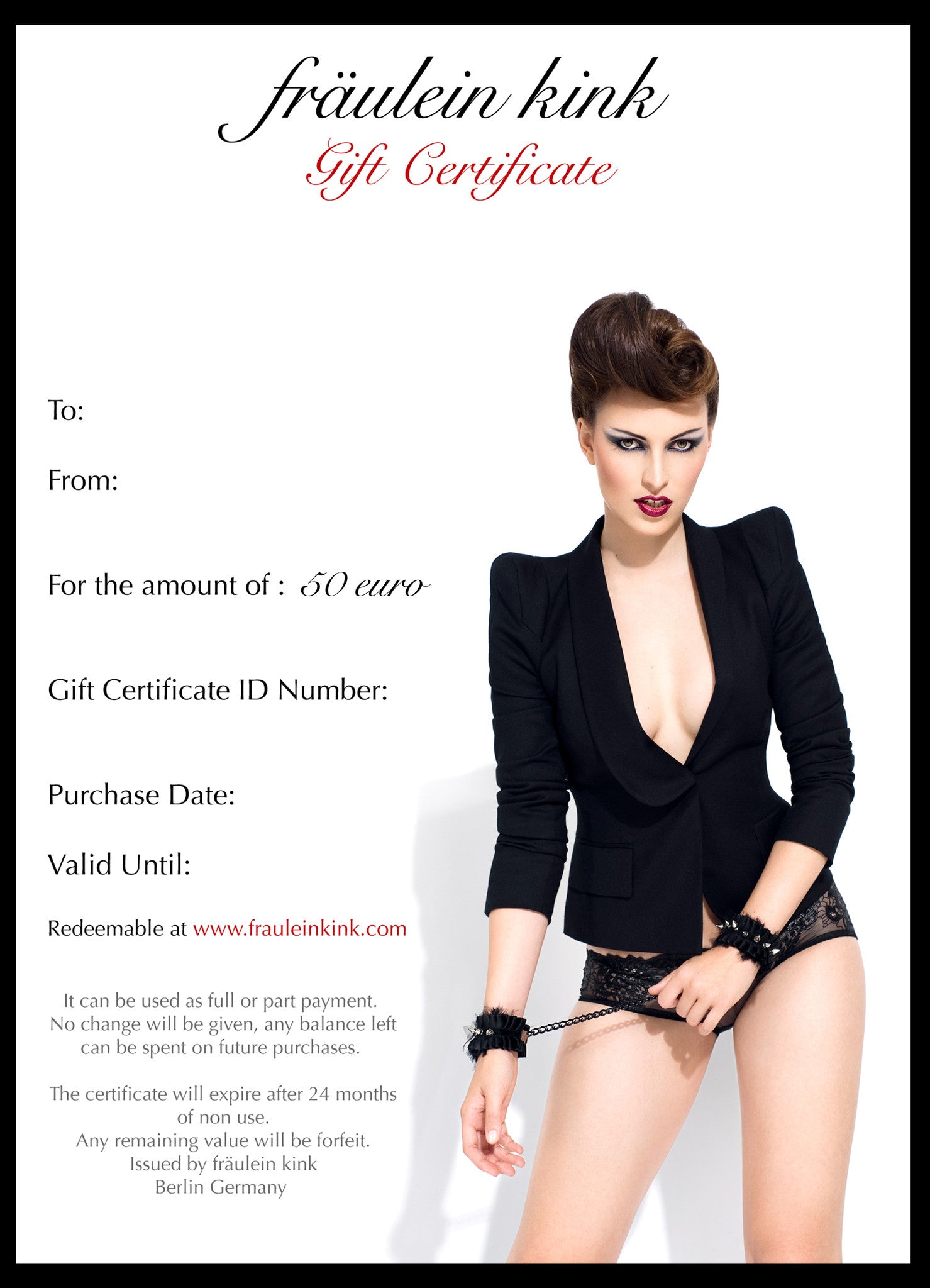Gift Certificate - Fräulein Kink