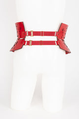 Luxury Patent Leather Belt with Crystal Rivets Buy Online at Fraulein Kink