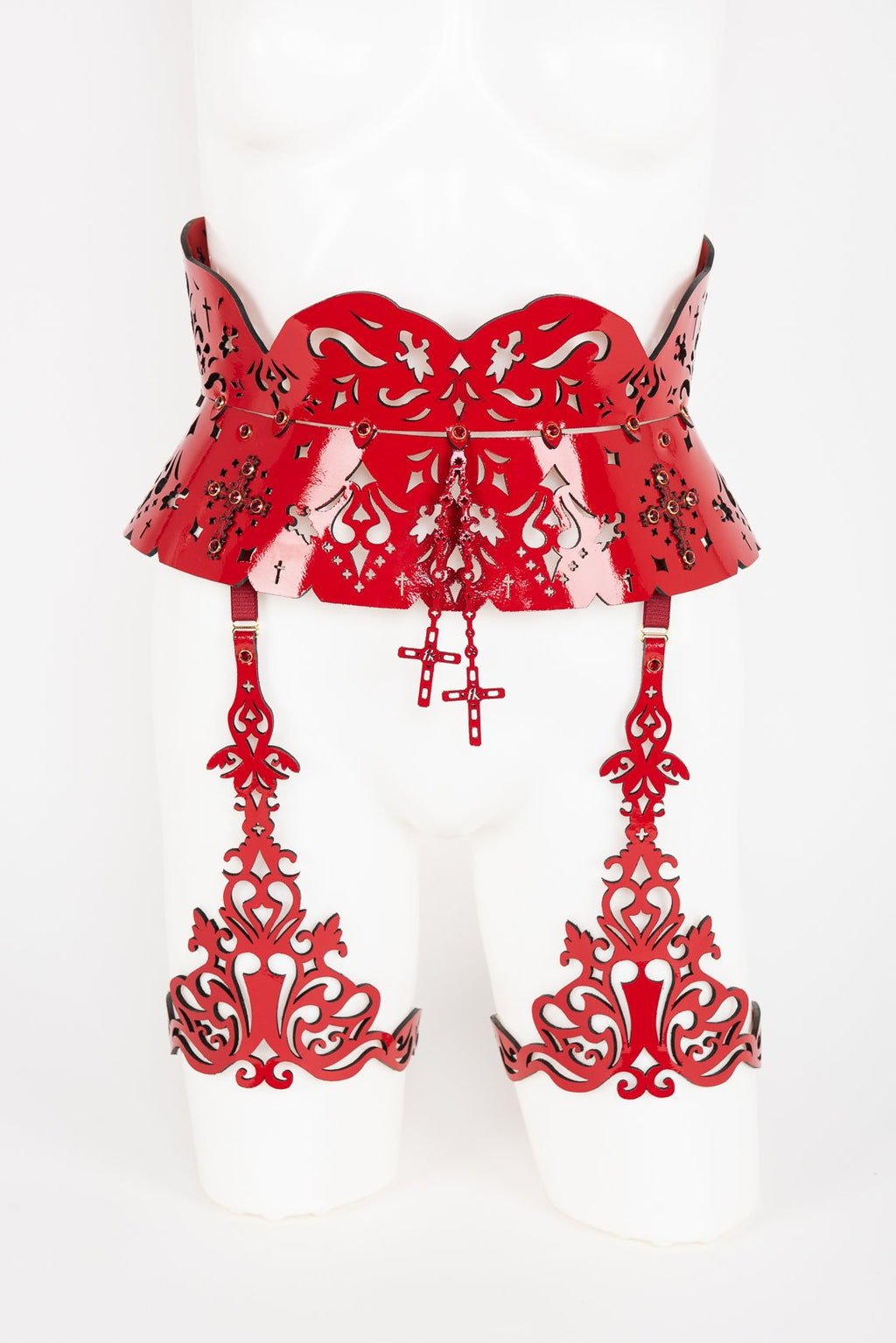 Rosso Waist Belt Garter Frulein Kink Rosso Waist Belt Garter Frulein Kink