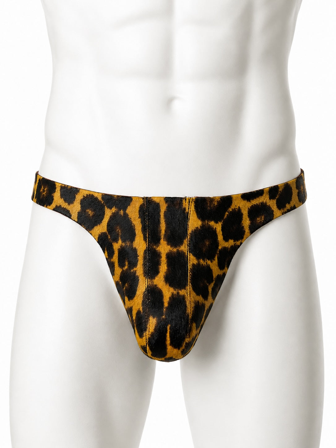 Leopard Pony Hair Men's Jock Strap