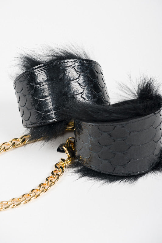 Luxe Python Handcuffs by Fräulein Kink