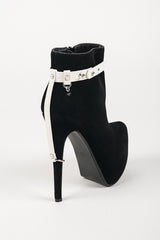 Ivory Python High Heel Cuffs - Fräulein Kink
 - 5