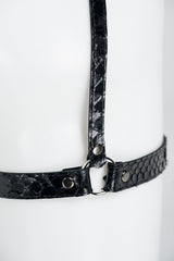 Ebony Python Garter Belt - Fräulein Kink
 - 3