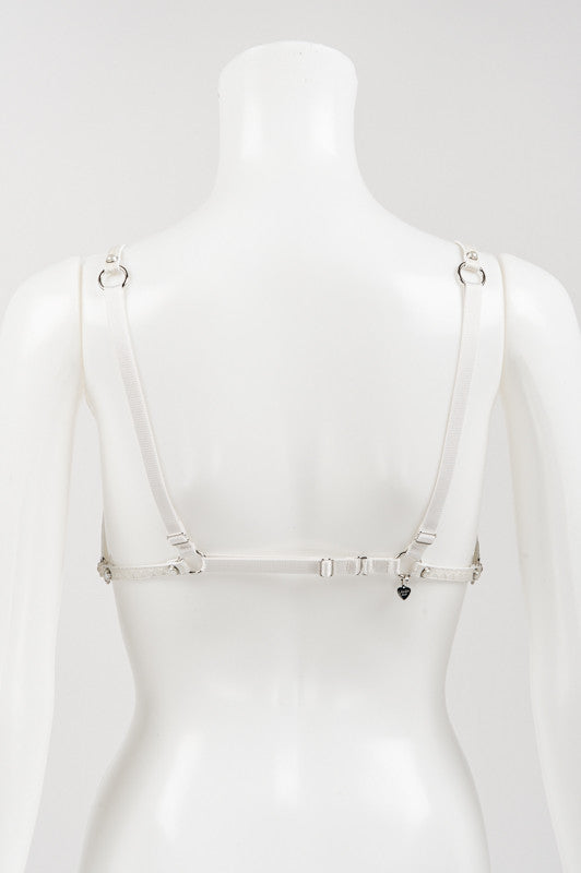 Ivory Python Bra Harness - Fräulein Kink
 - 7
