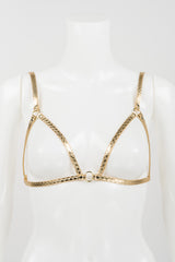 Golden Python Bra Harness - Fräulein Kink
 - 1