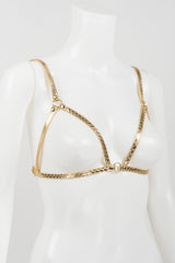 Golden Python Bra Harness - Fräulein Kink
 - 3