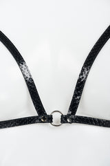 Ebony Python Bra Harness - Fräulein Kink
 - 2