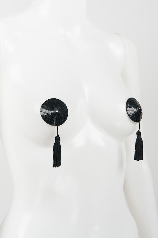 Ebony Python Pasties - Fräulein Kink
 - 2