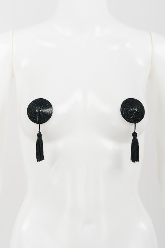 Ebony Python Pasties - Fräulein Kink
 - 1