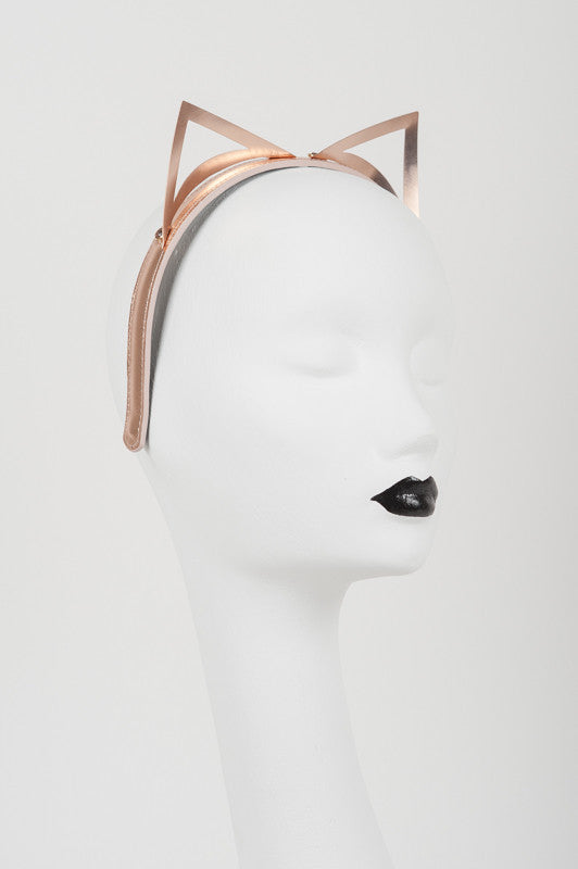 Lolita Rose Gold Kitten Headband - Fräulein Kink
 - 1