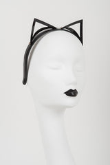 Nénette Black Kitten Headband - Fräulein Kink
 - 1