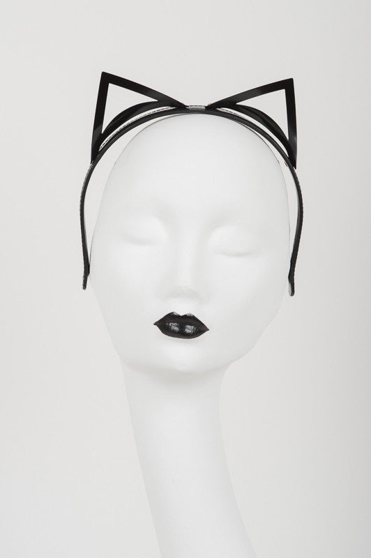 Nénette Black Kitten Headband - Fräulein Kink
 - 3