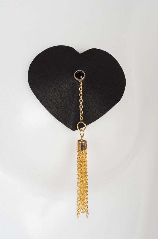 Onyx Heart Single Pasties - Fräulein Kink
 - 2