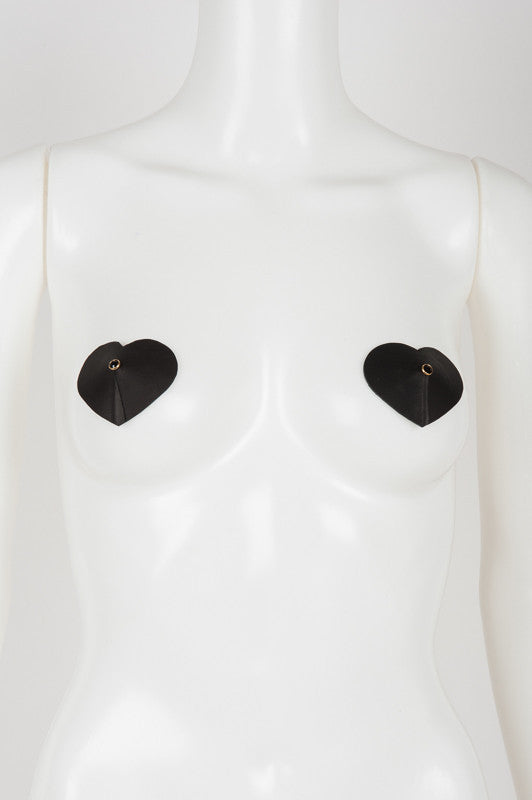 Onyx Heart Pasties - Fräulein Kink
 - 1