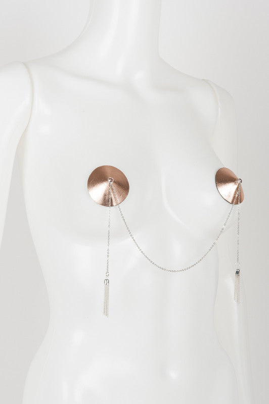 Lolita Silver Double Chain Pasties - Fräulein Kink
 - 3
