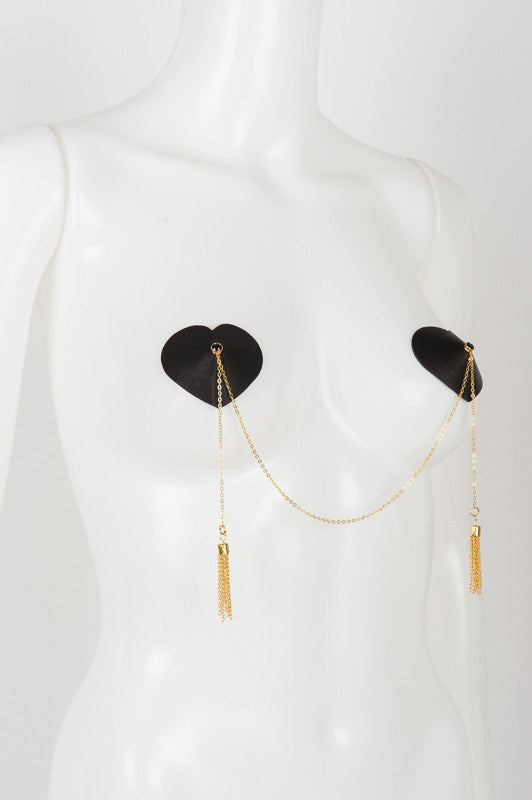 Onyx Double Heart Pasties - Fräulein Kink
 - 2