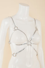 Silver Lace Cage Bra - Fräulein Kink
 - 3