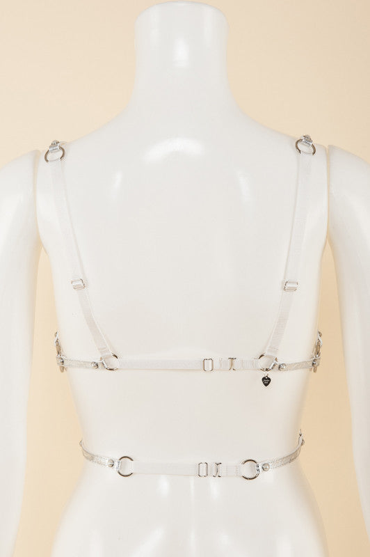 Silver Lace Cage Bra - Fräulein Kink
 - 4