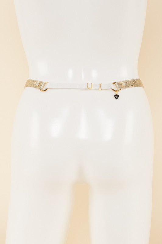 Gold Lace Garter Belt Frulein Kink Gold Lace Garter Belt Frulein Kink