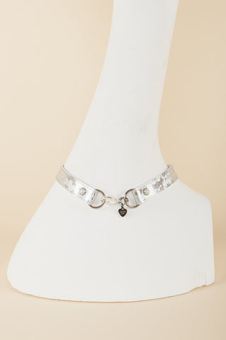 Silver Lace Collar