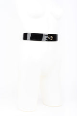Rica Belt in Black Patent Leather by Fraulein Kink
