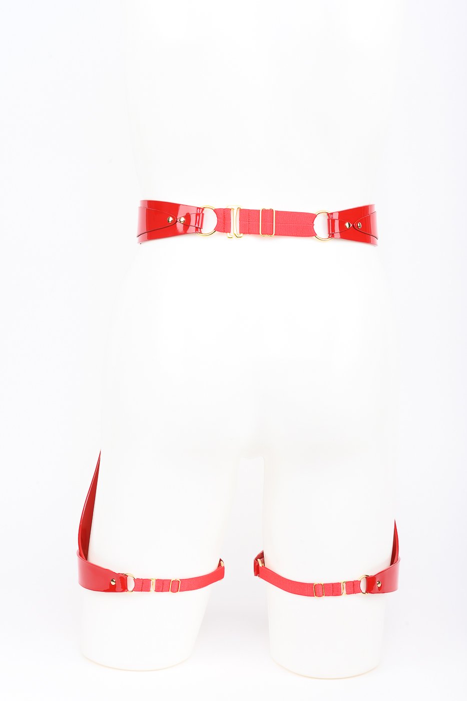 Roja Garter Belt in Red Patent Leather by Fraulein Kink