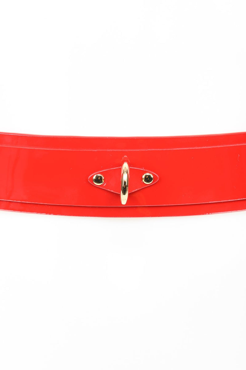 Roja Belt Red Patent Leather by Fraulein Kink
