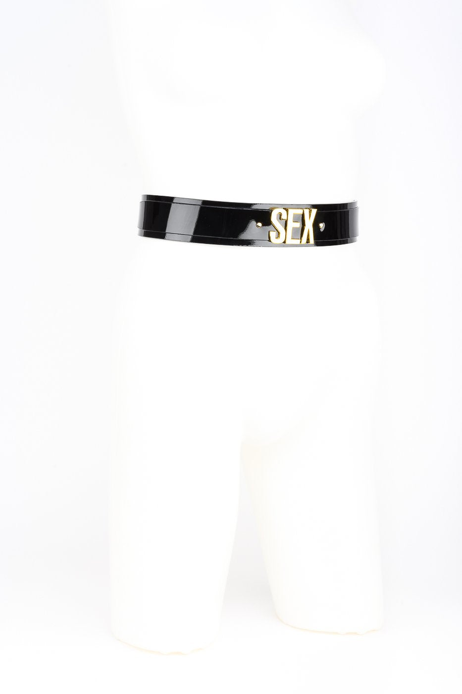Sex Belt in Black Patent Leather by Fraulein Kink
