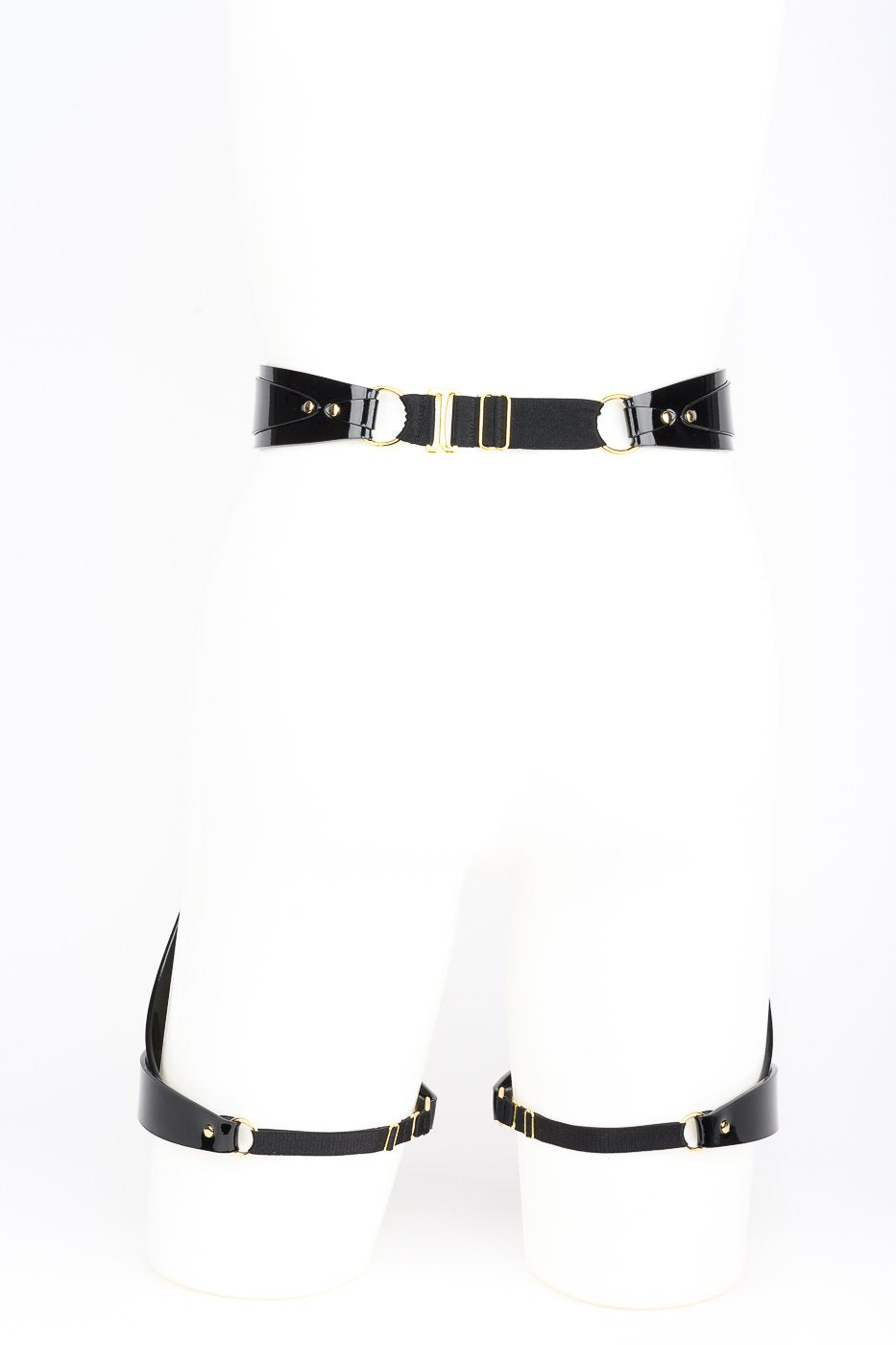 Sex Waist Garter Belt in Black by Fraulein Kink