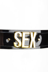 Sex Belt in Black Patent Leather by Fraulein Kink