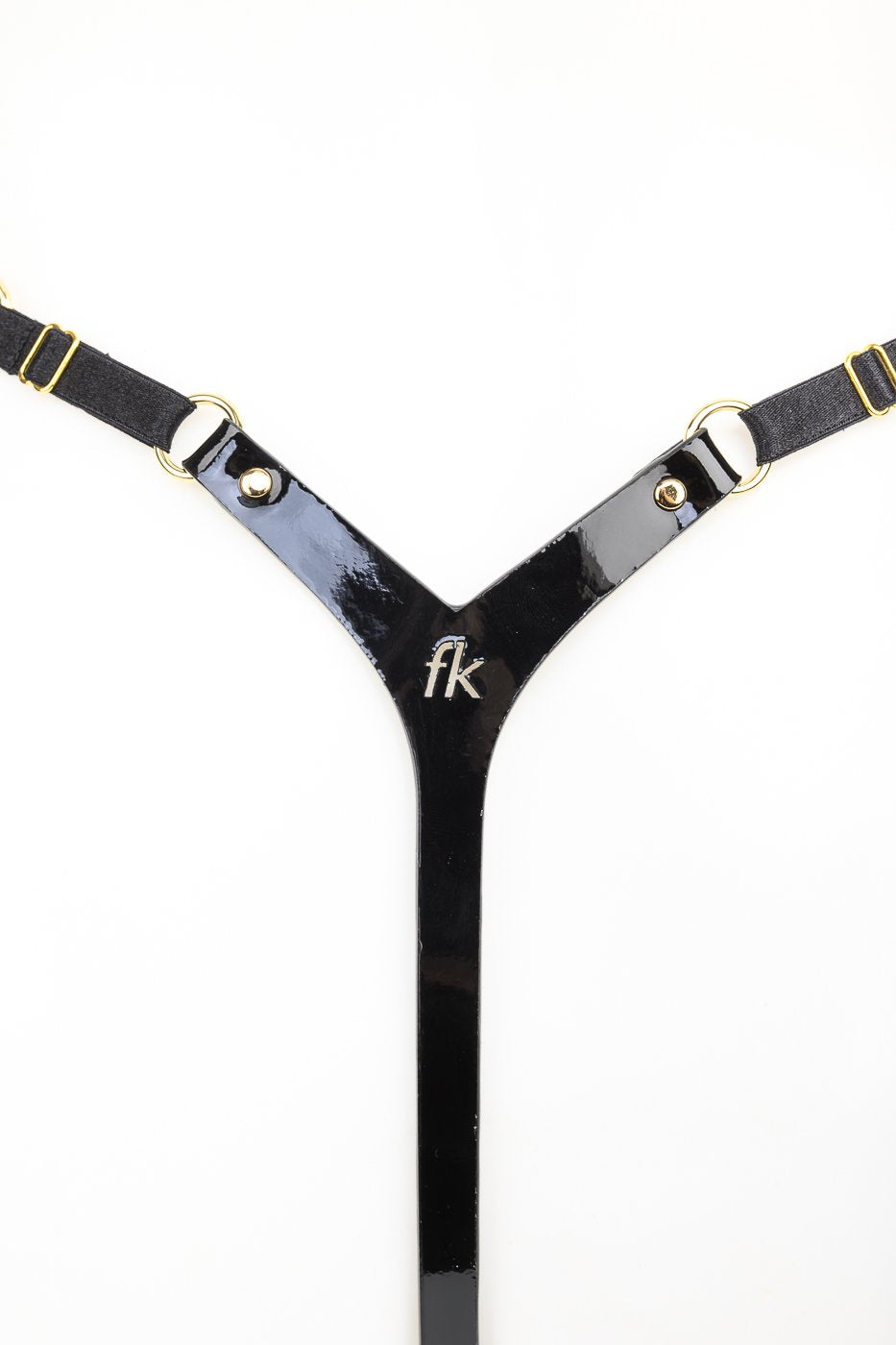 Rica Mini String in black and gold by Fraulein Kink