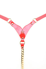 Roja Chain String in red and gold by Fraulein Kink