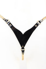 Rica Chain String in black and gold by Fraulein Kink