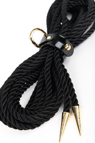 Rica Spiked Lasso in Black by Fraulein Kink