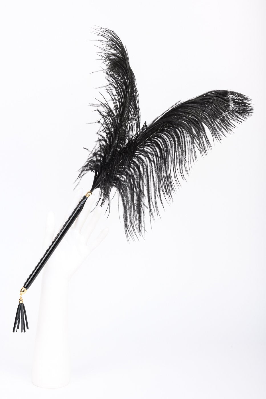 Rica Teaser with Black Ostrich Feather by Fraulein Kink