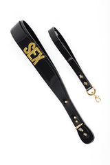 Sex Paddle in Black and Gold By Fraulein Kink