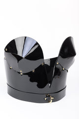 Rica Molded Corset in Black Patent Leather by Fraulein Kink