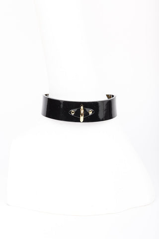 Rica Collar in Black Patent Leather By Fraulein Kink