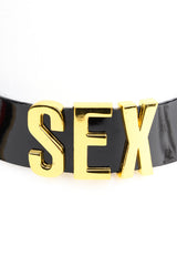 Sex Collar in Black Patent Leather by Fraulein Kink