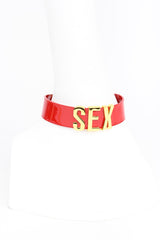 Roja Sex Collar in Red Patent Leather by Fraulein Kink