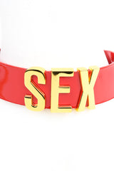 Roja Sex Collar in Red Patent Leather by Fraulein Kink