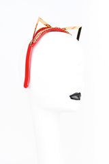 Roja Kitten Ear Headband in Red Patent Leather by Fraulein Kink 