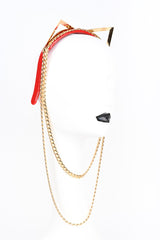 Fraulein Kink Red Gold Kitten Headband