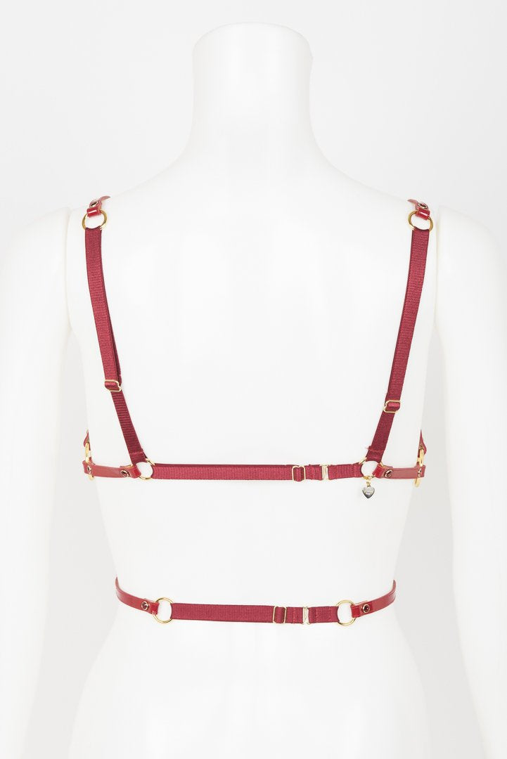 Red Hot Cage Harness Frulein Kink Red Hot Cage Harness Frulein Kink