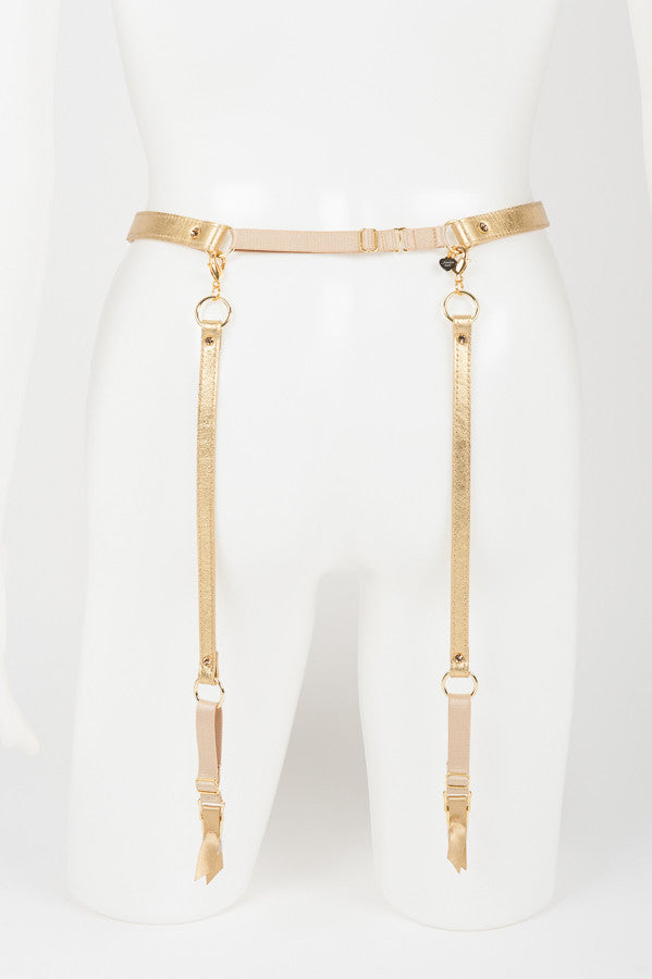 Champagne Garter Belt by Frulein Kink Champagne Garter Belt by Frulein Kink