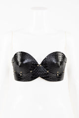 Buy Fraulein Kink Black Crocco Bra Online 