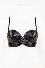 Buy Fraulein Kink Black Crocco Bra Online 