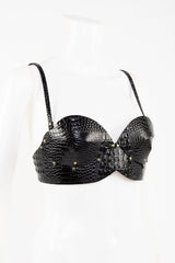 Buy Fraulein Kink Black Crocco Bra Online 